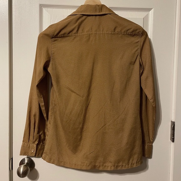 VTG Lou Ella Extendables poly blouse w/ bow sz 6/7 - Picture 4 of 12